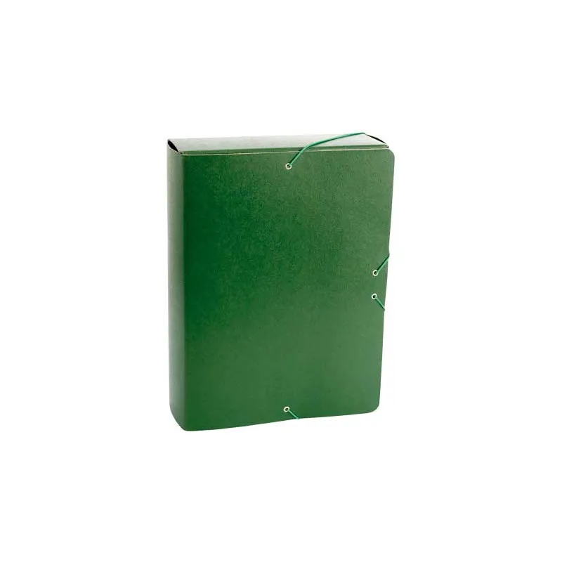 Caja de proyectos de cartón con gomas Fabrisa Lomo 90mm verde