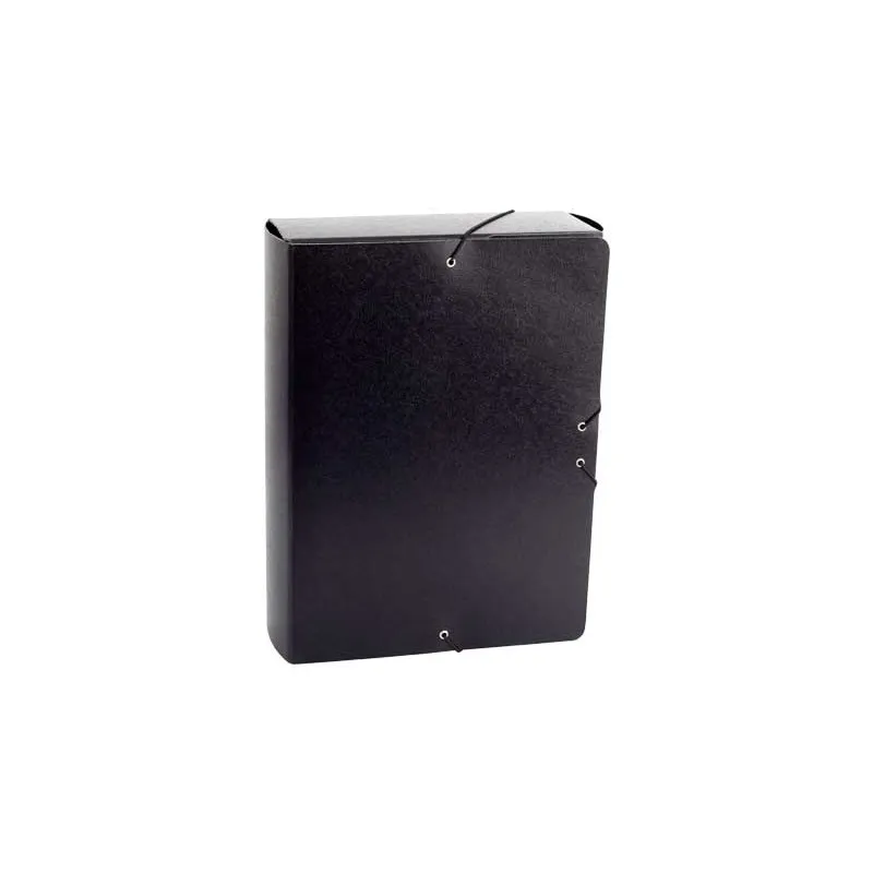 Caja de proyectos de cartón con gomas Fabrisa Lomo 90mm negro