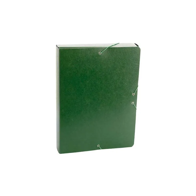 Caja de proyectos de cartón con gomas Fabrisa Lomo 50mm verde