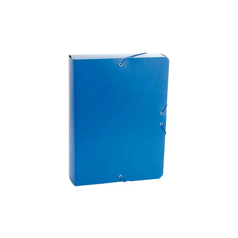 Caja de proyectos de cartón con gomas Fabrisa Lomo 70mm azul