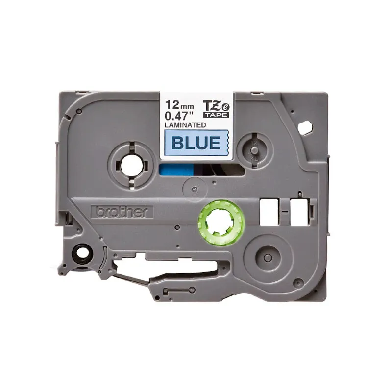 Cinta rotuladora electrónica Brother TZ 12mm azul/ negro