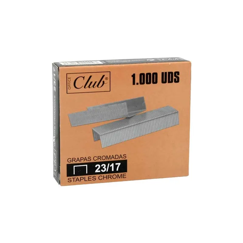 Grapas galvanizadas para gruesos Office Club 23/17