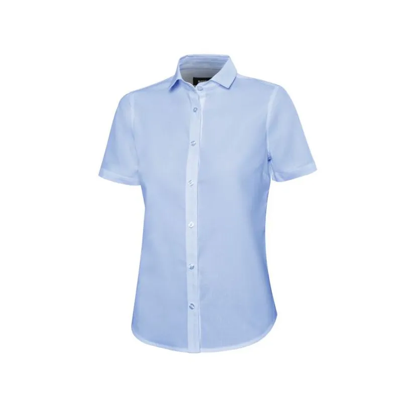 Camisa manga corta mujer celeste XL