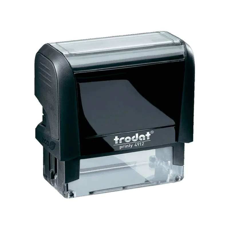 SELLO AUTOMÁTICO TRODAT 4912 - 47x18 - PERSONALIZADO FIRMA - ALMOHADILLA NEGRA