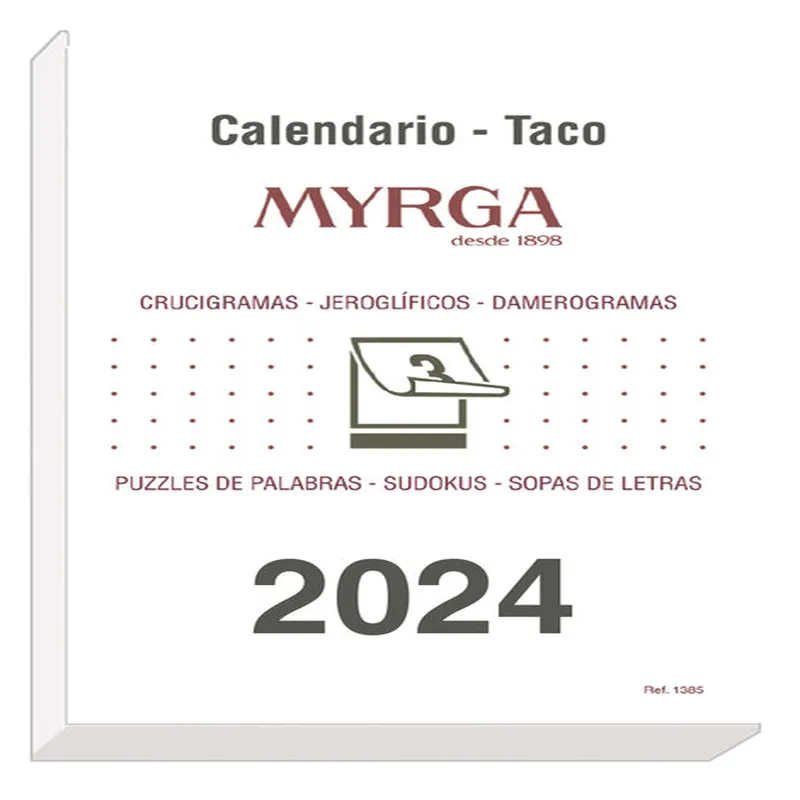 Taco calendario pared grande