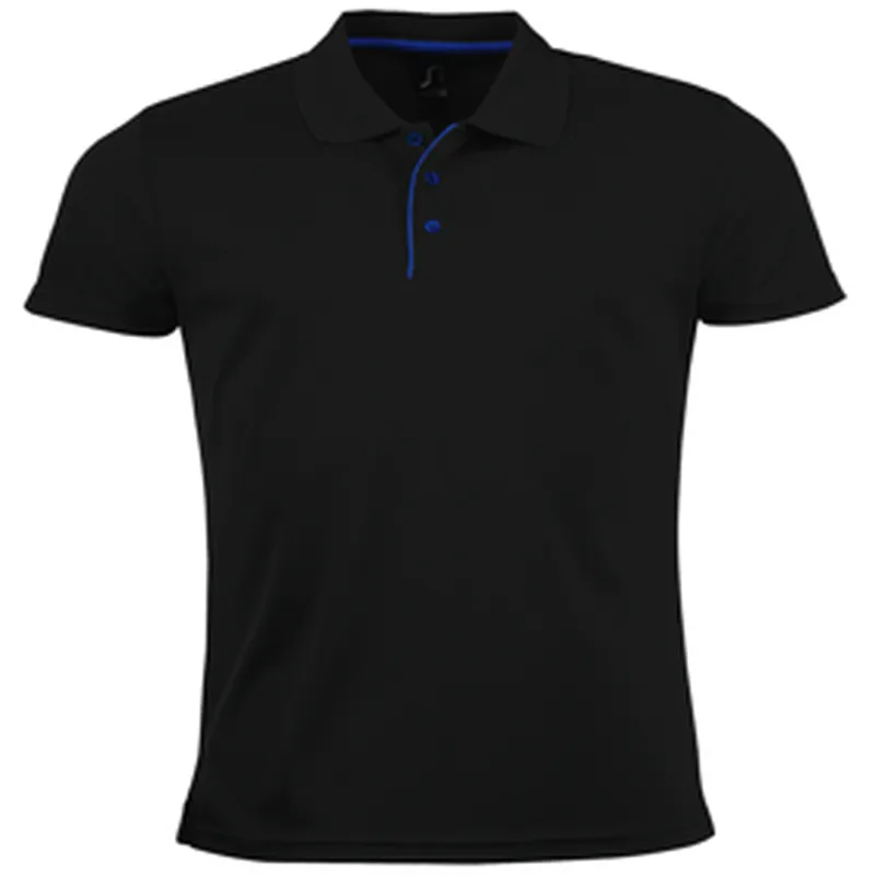 Polo Hombre Negro M/C BORDADO (T/L) OCA HOTELES