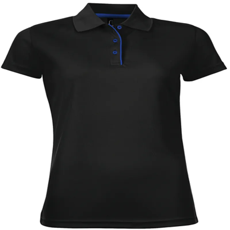 Polo Mujer Negro M/C BORDADO(T/XL) OCA HOTELES