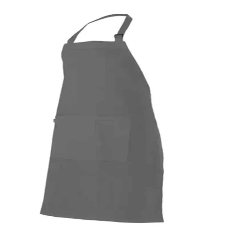 Delantal_ Peto Unisex Unisex. Gris Bordado (T/Única) OCA HOTELES