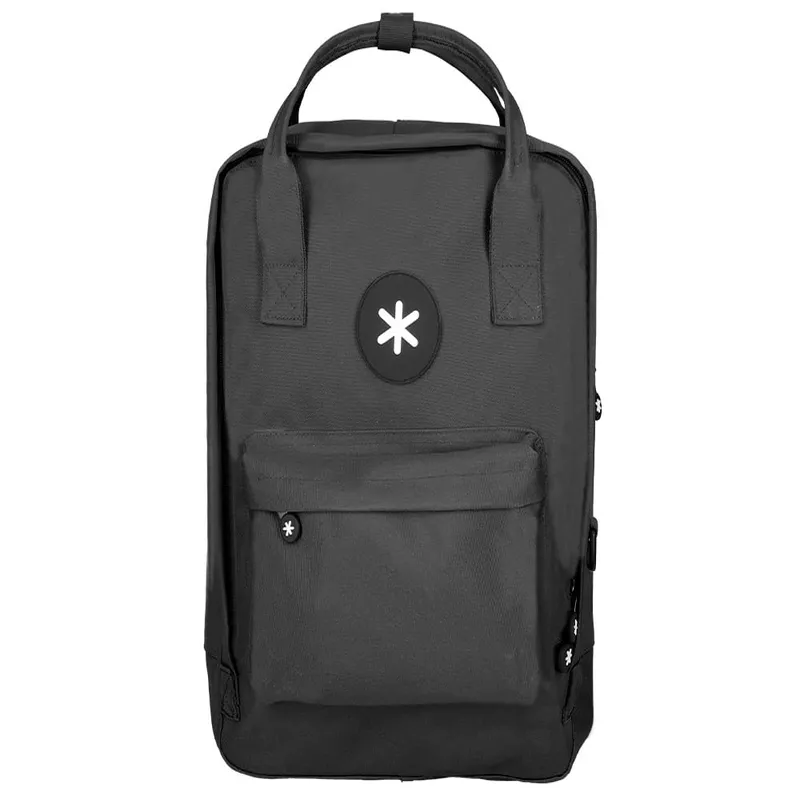 Mochila Antartik con 2 Asas y Bolsillos Exteriores Negro