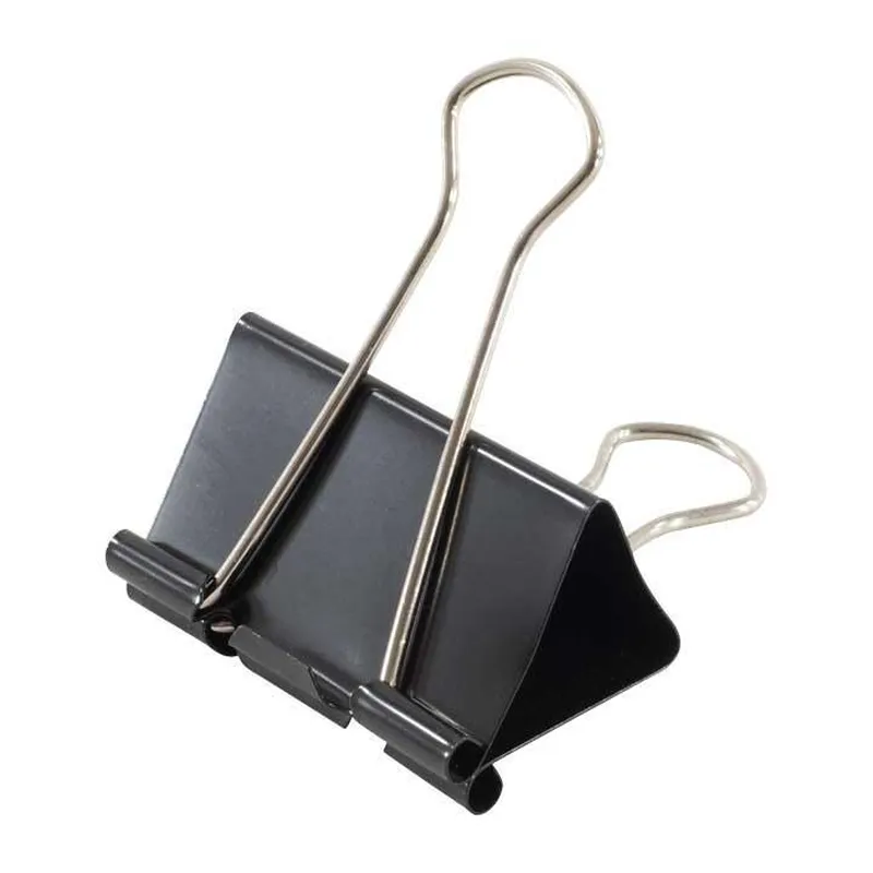 C. 12 PINZAS CLIP A-SERIES 32MM NEGRO