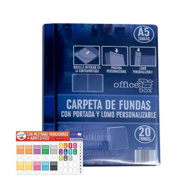 Carpeta 20 Fundas Personalizable A5