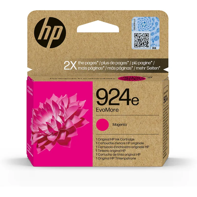 Cartucho Inkjet Hp 924e magenta 800 páginas