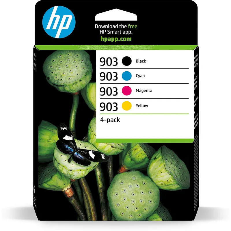 Cartucho Inkjet Hp 903 Multipack negro , cian , magenta , amarillo 1.245 páginas
