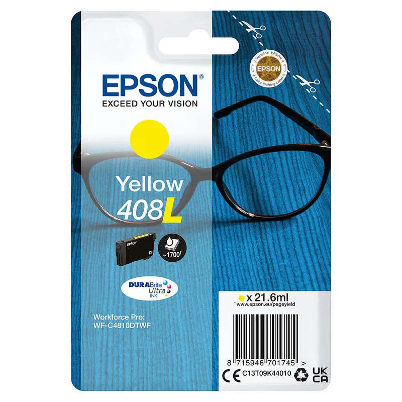 Cartucho Inkjet Epson 408L amarillo 1.700 páginas