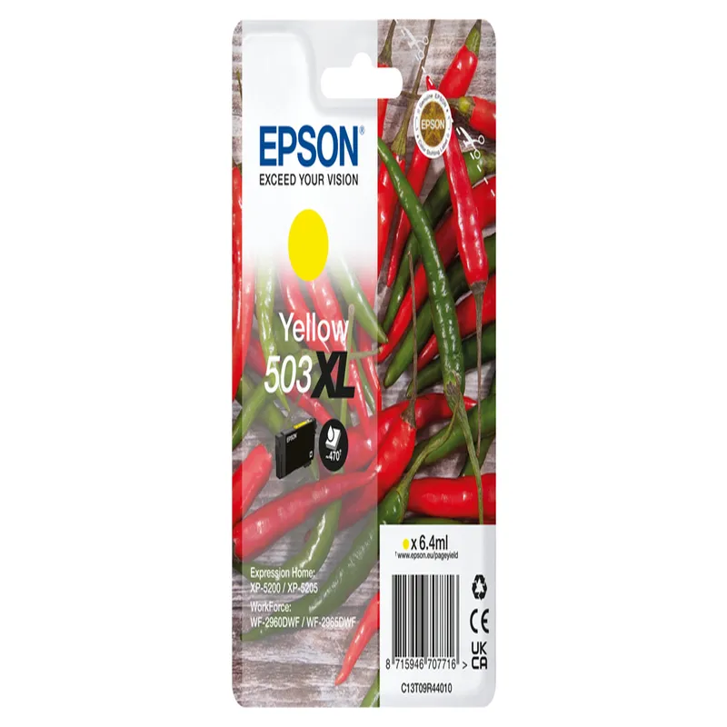 Cartucho Inkjet Epson 503 XL amarillo 470 páginas