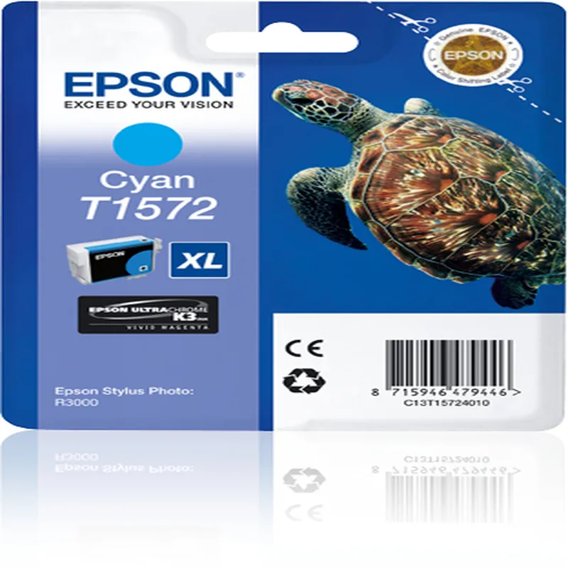 Cartucho Inkjet Epson T1572 XL cian 2.300 páginas