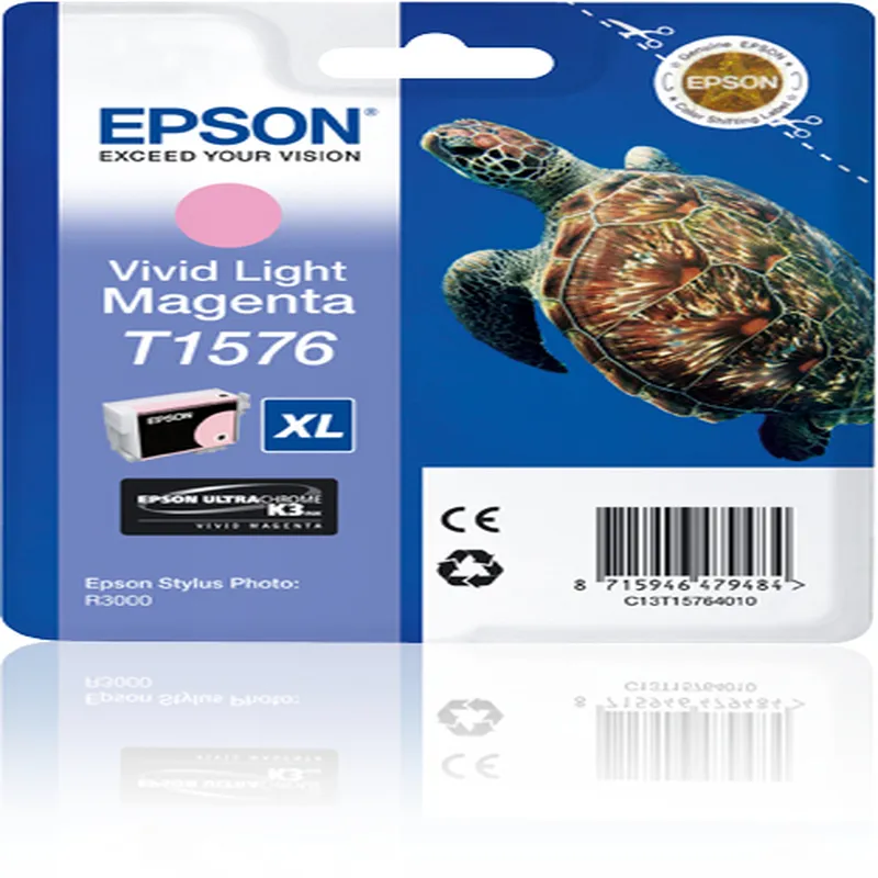 Cartucho Inkjet Epson T1576 XL Magenta 2.300 páginas