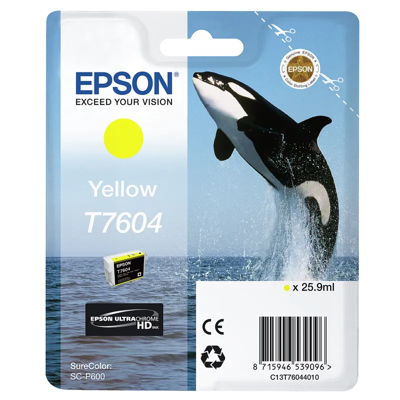 Cartucho Inkjet Epson T7604 amarillo