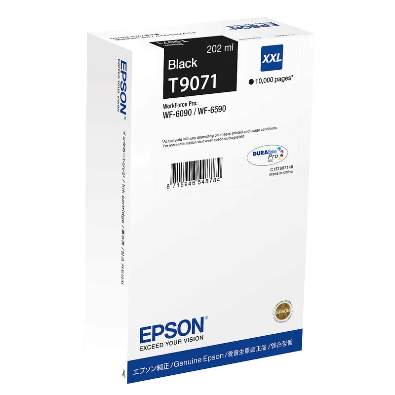 Cartucho Inkjet Epson T9071 XXL negro 10.000 páginas