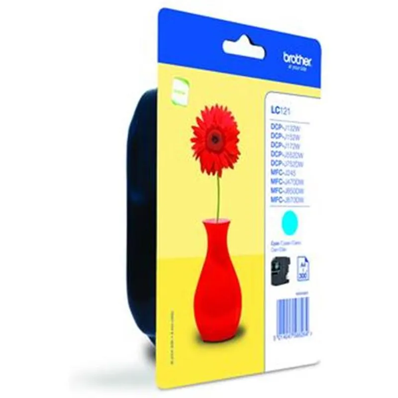 Cartucho Inkjet Brother LC121C cian 300 páginas