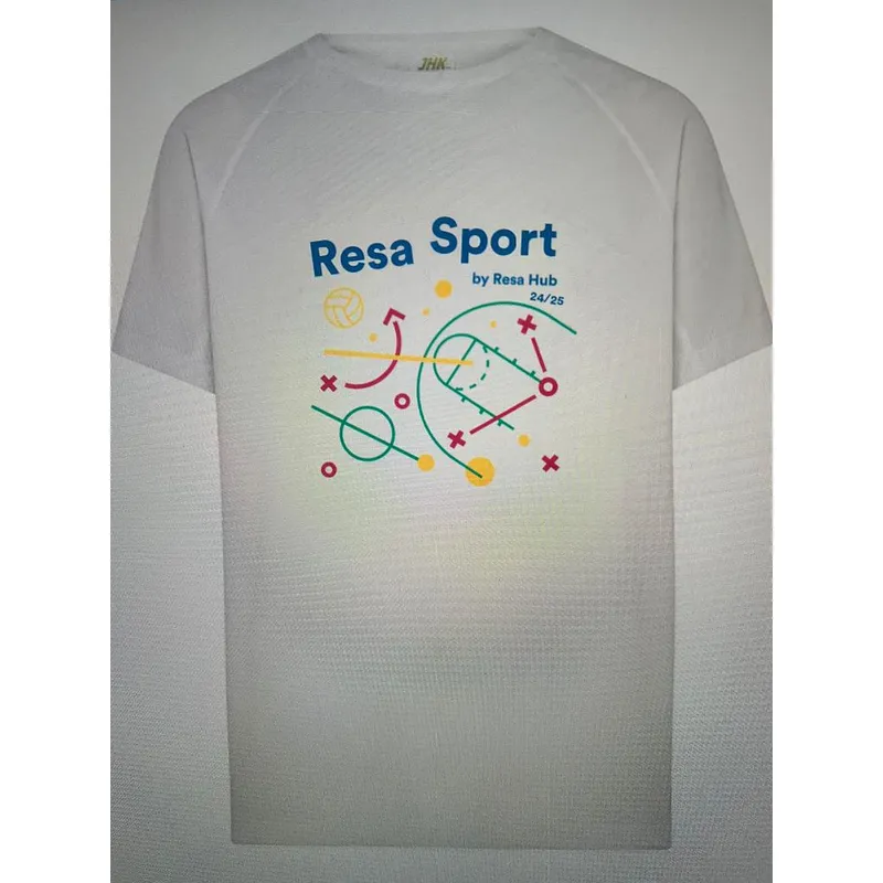 Camiseta Blanca Técnica M/C DTF Pecho (T/M) Resa