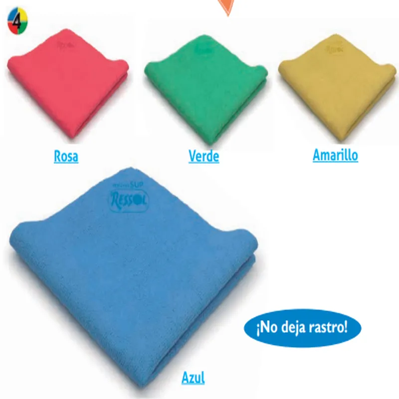 Bayeta Microfibra Azul Microsup PVA 38x35cm (Pack de 5und)