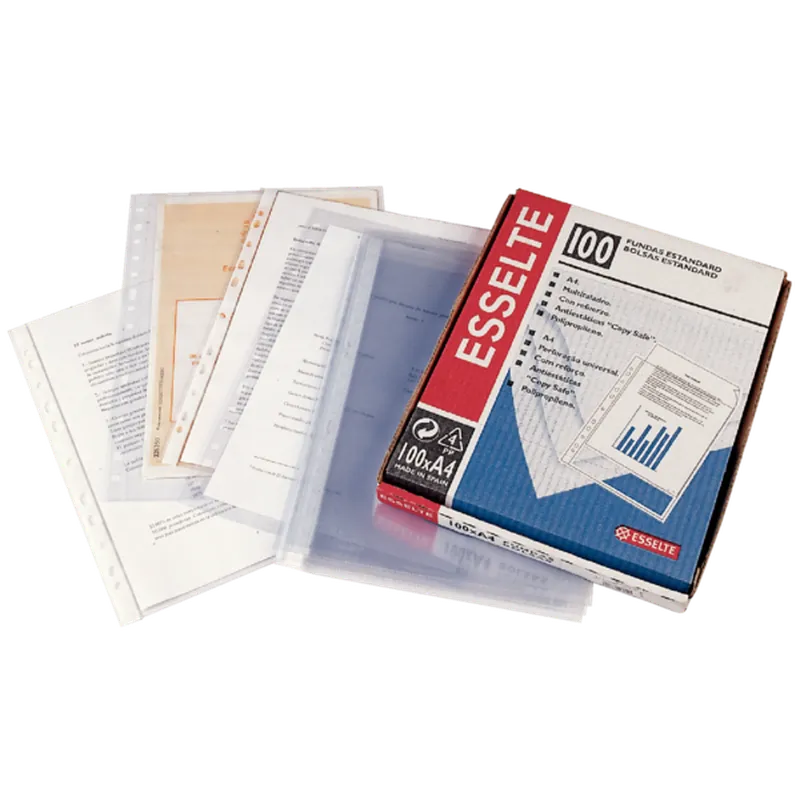 Funda Multitaladro A4 PVC (Caja de 100und)