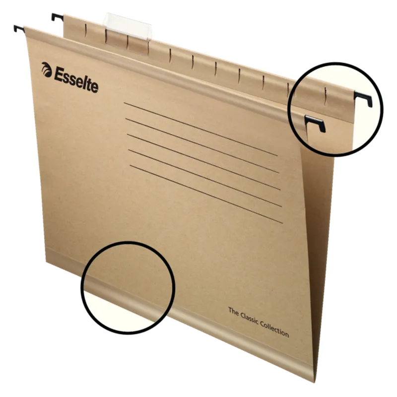 Carpeta Colgante Classic Esselte Folio Marrón (Pack de 50und)
