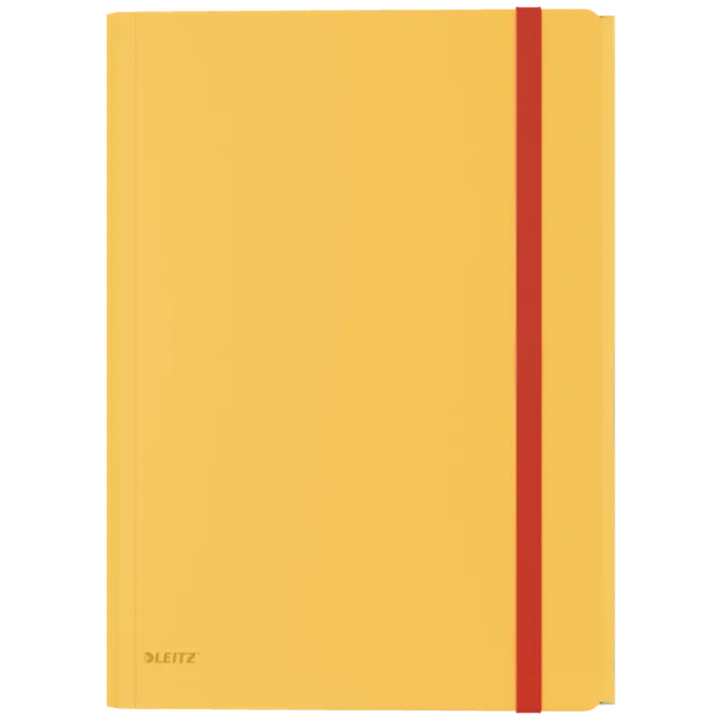 Carpeta Cosy con 3 Solapas y Bolsa A4 Amarillo