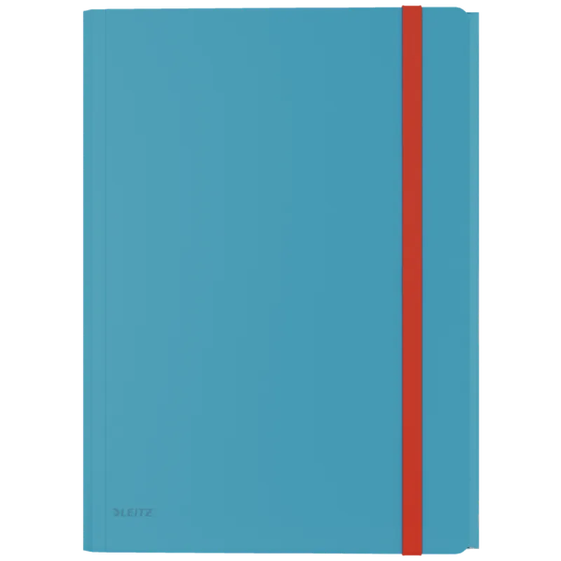 Carpeta Cosy con 3 Solapas y Bolsa A4 Azul