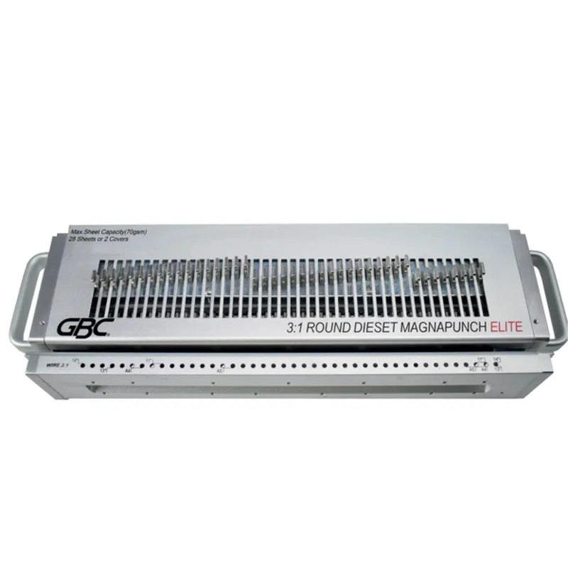 Set de troqueles de alambre redondo GBC Magnapunch Elite 3:1