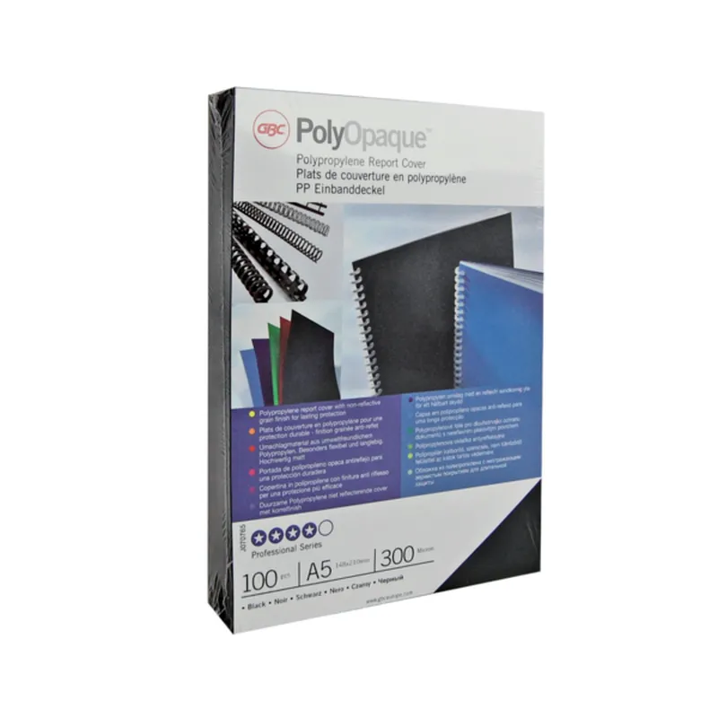 Portada Polycover GBC 300 Micras A4 Blanco (Caja de 100und)