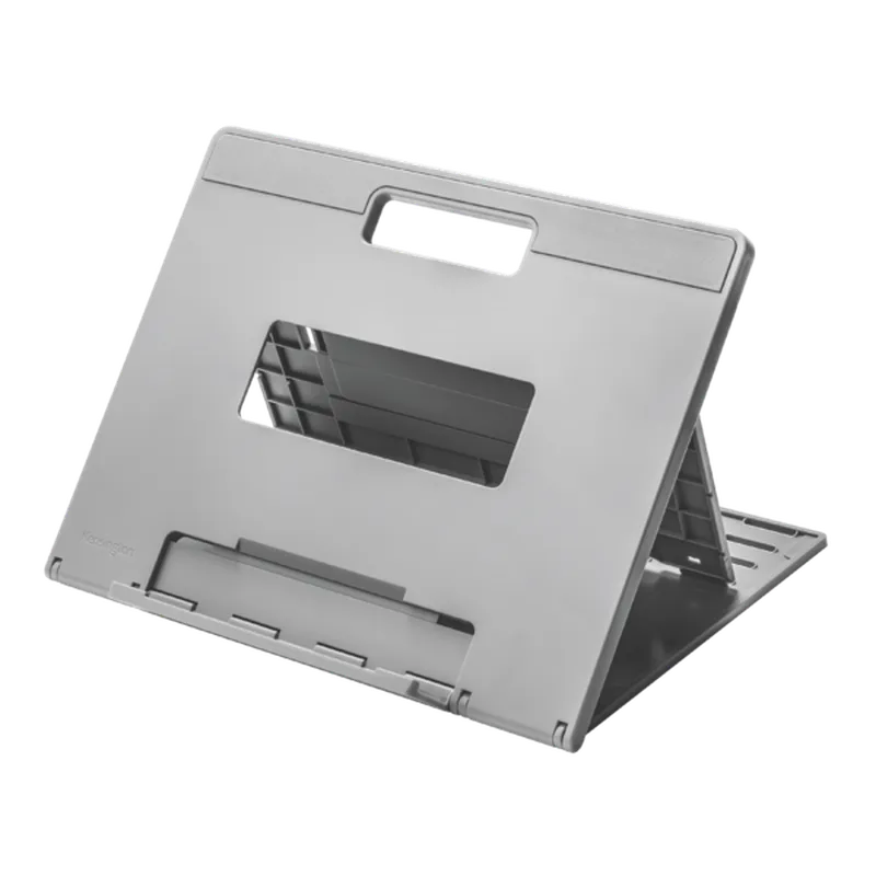 Elevador y soporte enfriador ergonómicos y ajustables para portátiles de hasta 17 pulgadas SmartFit® Easy Riser™ Go - Gris claro