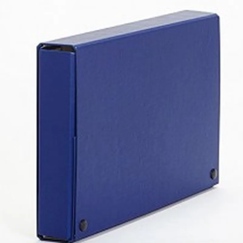 Caja de proyecto con broche azul 20CM