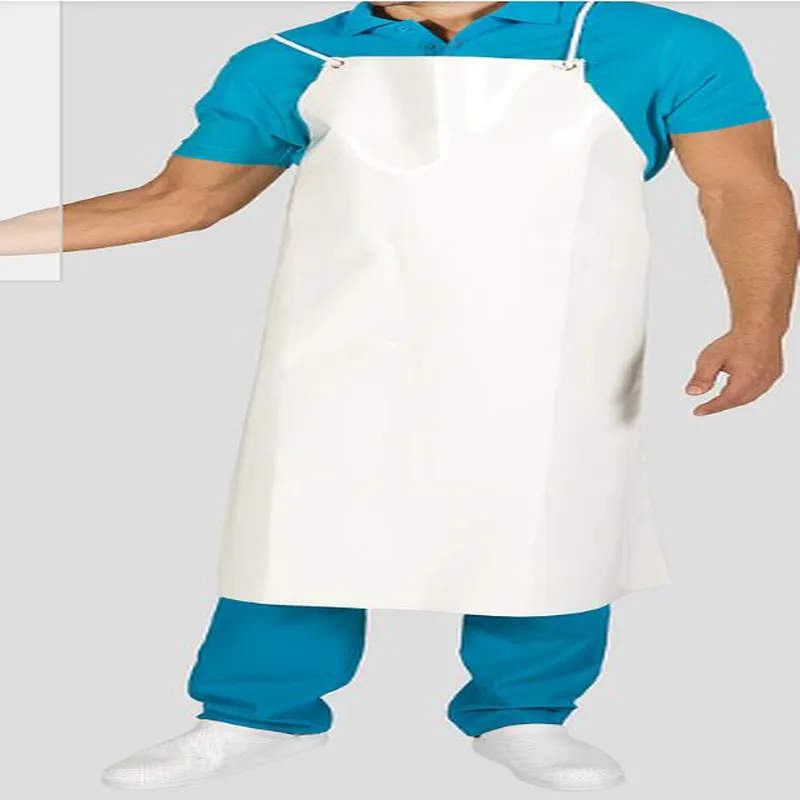 Delantal Blanco PVC Rígido 110x85cm (Talla Única)