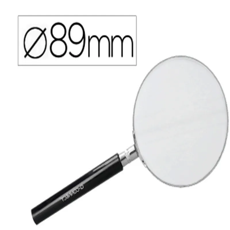 Lupa Q-Connect Cristal Aro Mango Plástico Negro